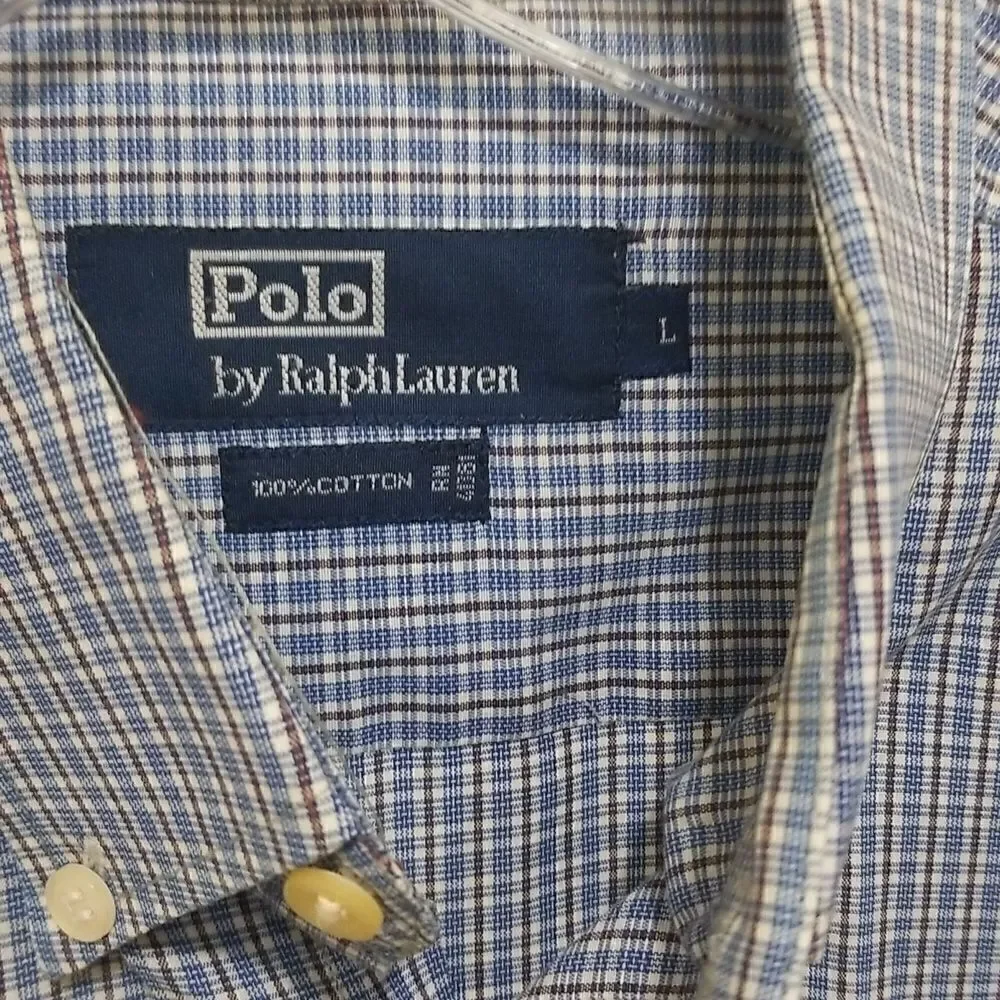 Polo by Ralph Lauren 100% Cotton Shirt Men's sz Large